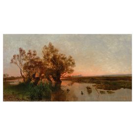 Aggházy Gyula: Vízparti táj, 1880