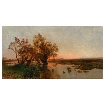 Aggházy Gyula: Vízparti táj, 1880