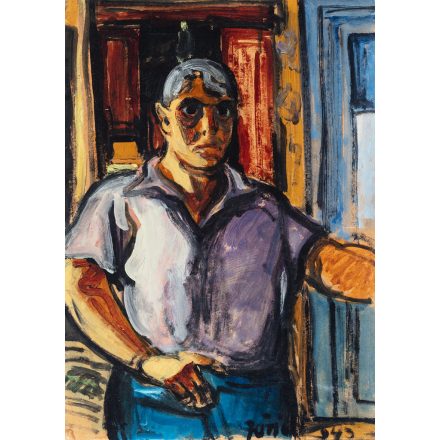 Jándi Dávid: Önarckép, 1943